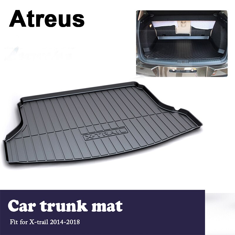 Atreus 자동차 용품 트렁크 매트 트레이 바닥 카펫 패드 닛산 X-트레일 T32 2014 2015 2016 2017 2018 용 방수 방지 슬립